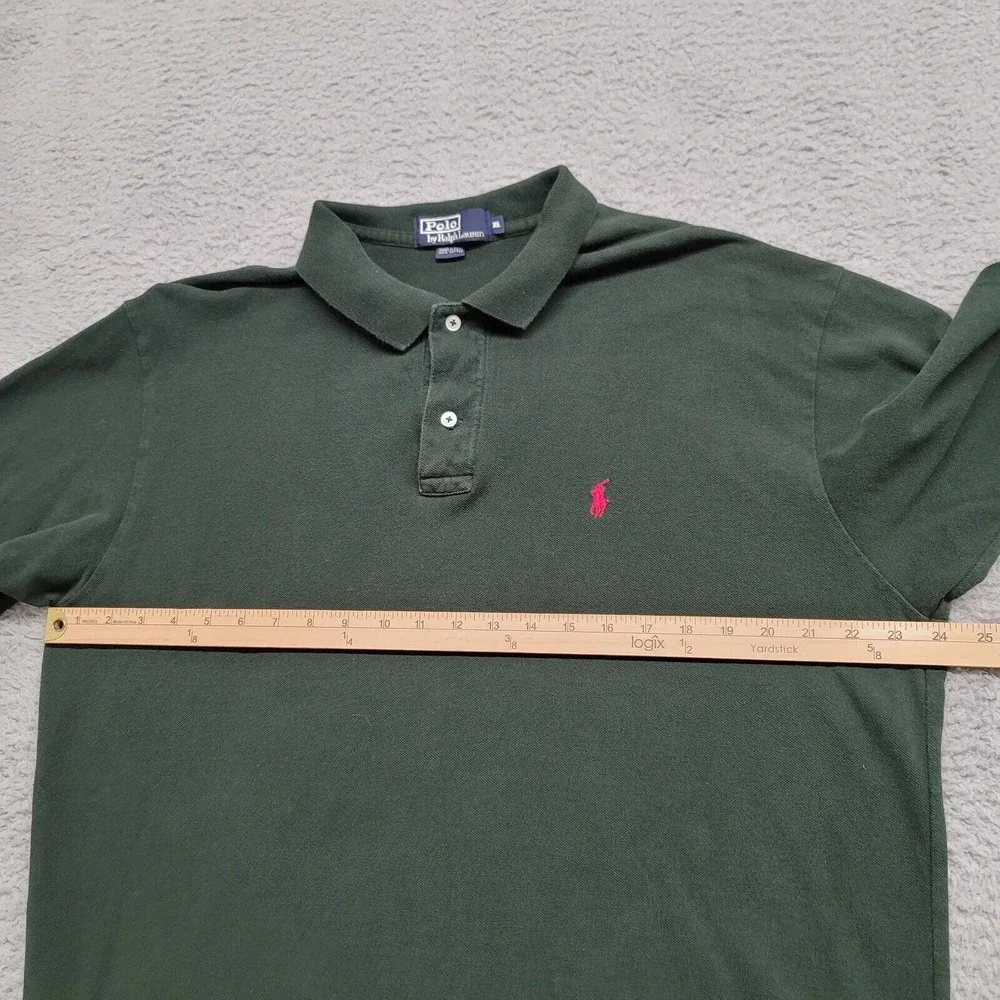 Polo by Ralph Lauren Shirt Mens XL Green Classiccore Red Pony Preppy Polo‎ Golf